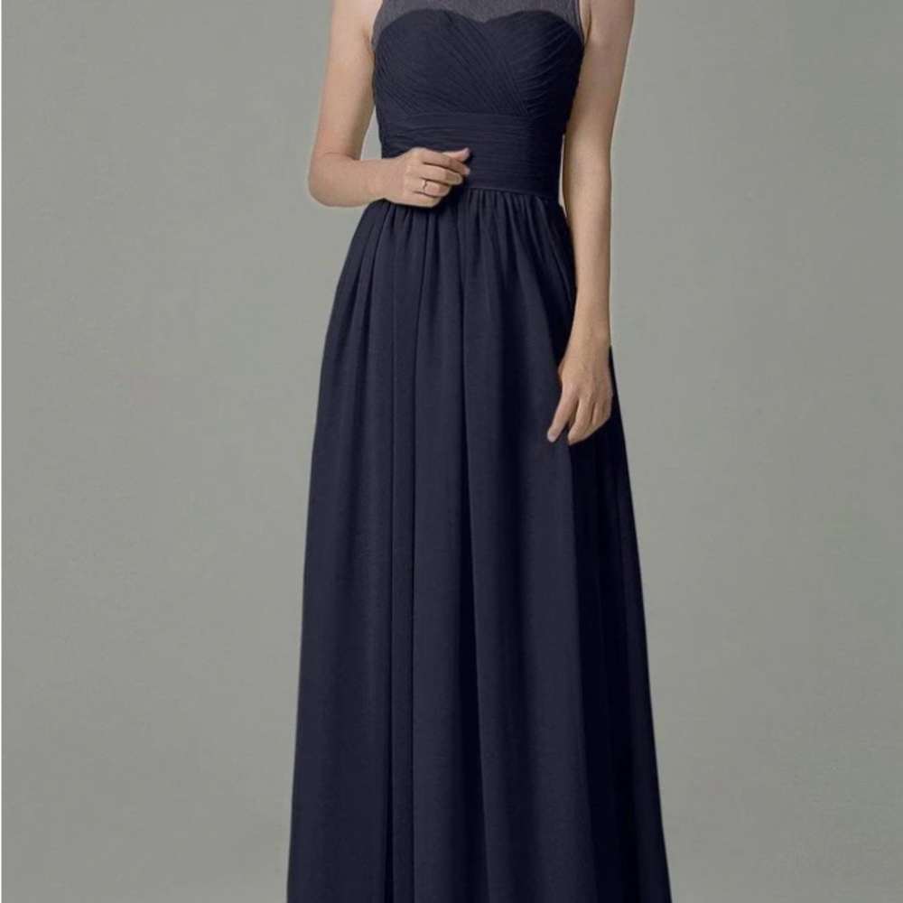 Stunning Navy Blue Bridesmaid Dress – Size 4 (US)